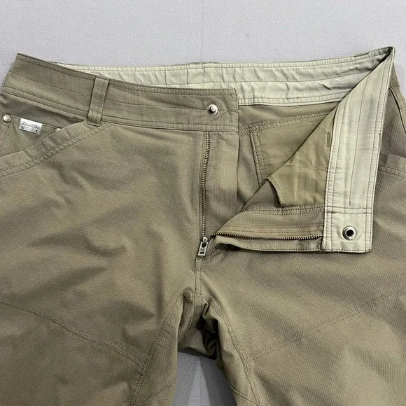 KUHL Silencr Pants Ripstop 4-Way Stretch Outdoor Stretch Taupe Brown Men's 36x34 - Picture 10 of 14